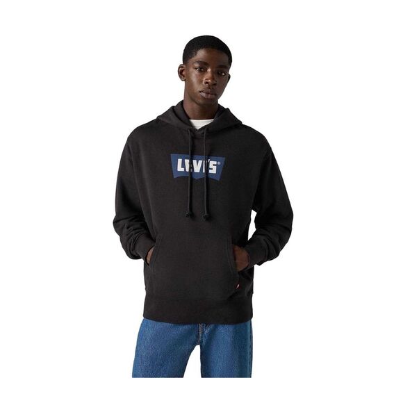 Levis Mens Batwing Logo French Terry Hoodie / Black